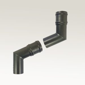 Heritage Range Cast Collar Circular Rainwater Pipes 2 Part Projection Offset