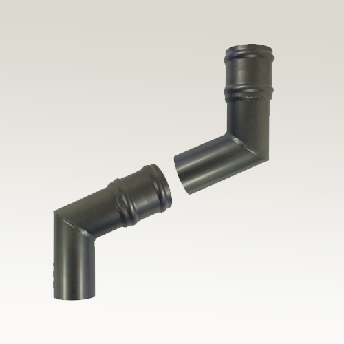 Heritage Range Cast Collar Circular Rainwater Pipes 2 Part Projection Offset