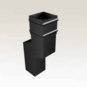 Heritage Range Cast Collar Square and Rectangular Rainwater Pipe Project Offset