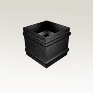 Heritage Range Cast Collar Square and Rectangular Rainwater Pipe Collar Plain
